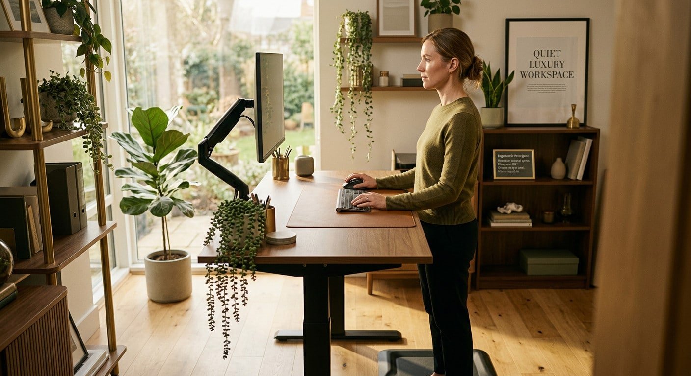 Ergonomic workspace setup for proper posture at Brooklyn Chiropractic Care