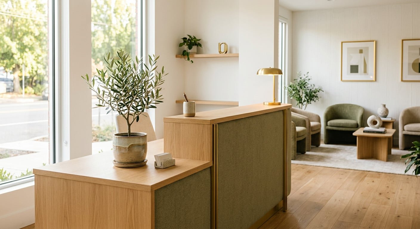 Clinic reception where you can pay with an FSA or HSA for a chiropractor, Brooklyn Chiropractic Care