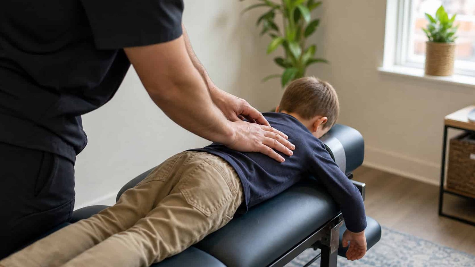 Pediatric chiropractic in Brooklyn for a school-age child