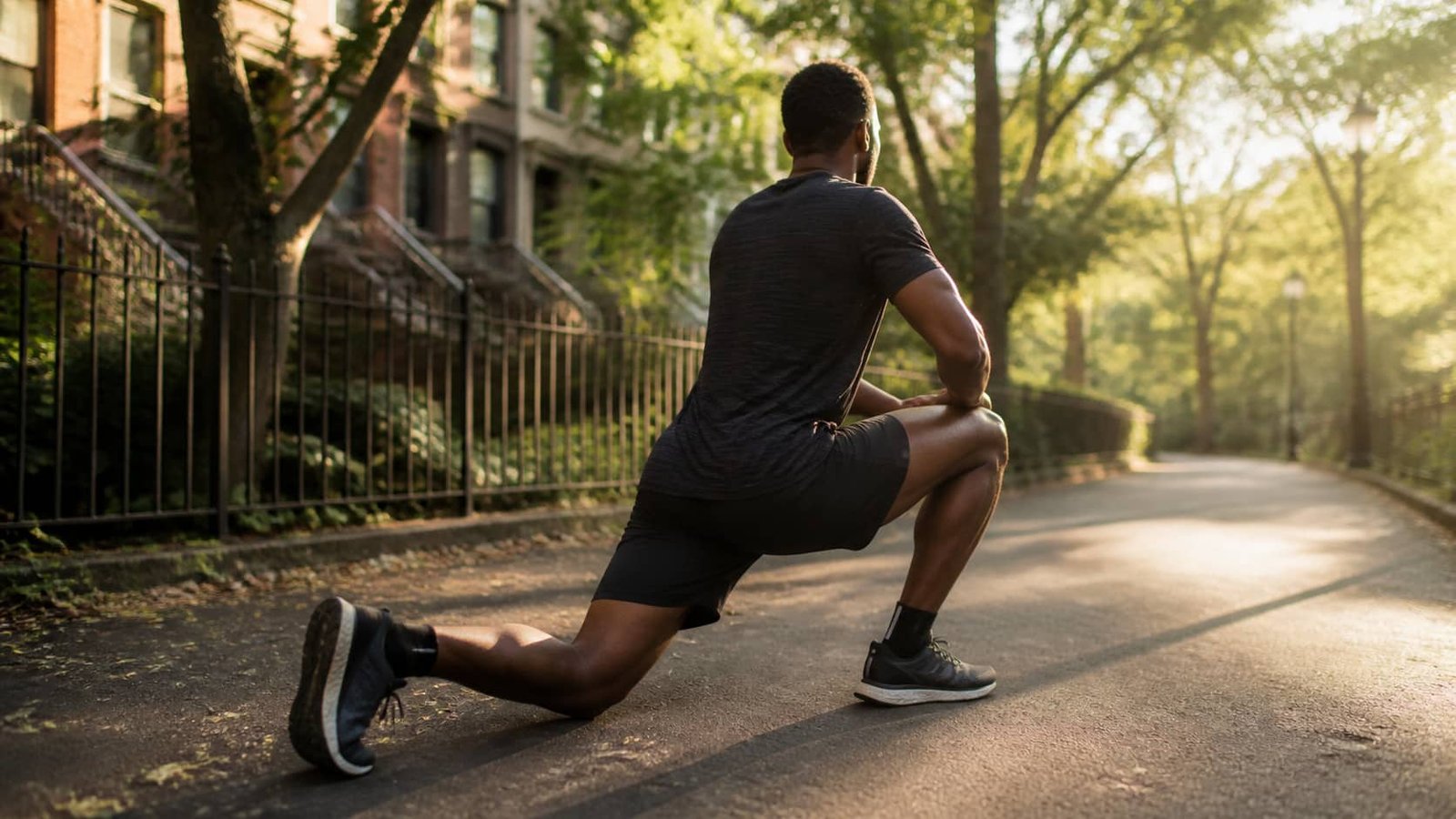Warm up vs cool down routine, recreational athlete stretching outdoors, Brooklyn Chiropractic Care in Greenpoint